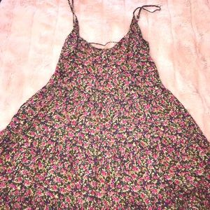 Open back floral dress